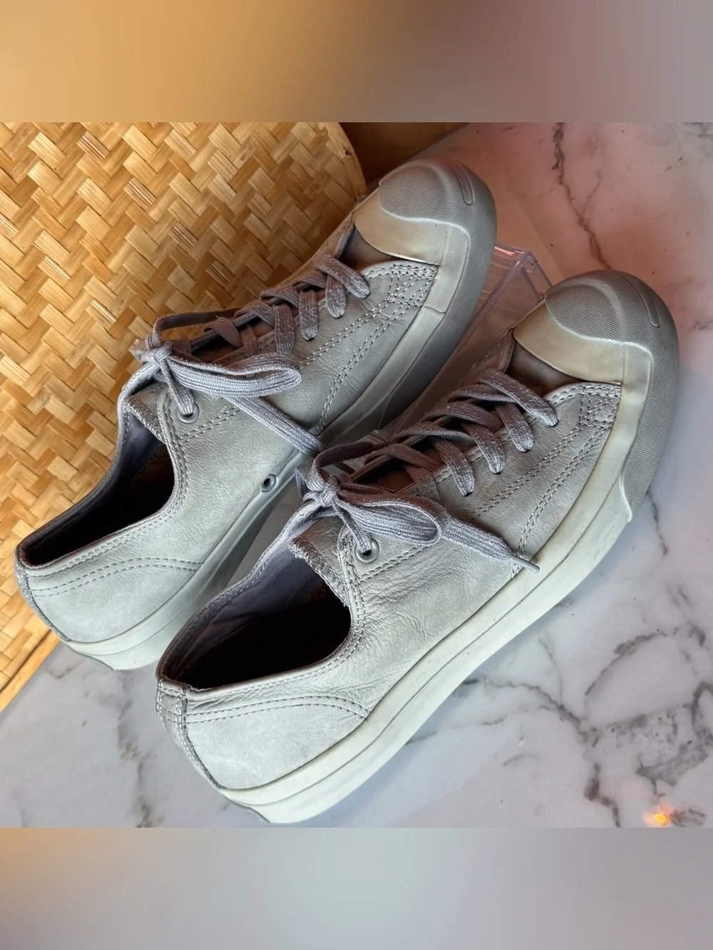Converse x Jack Purcell Jack Ox Dolphin Low-Top Lace-Up Sneakers 149921C - Picture 3 of 8